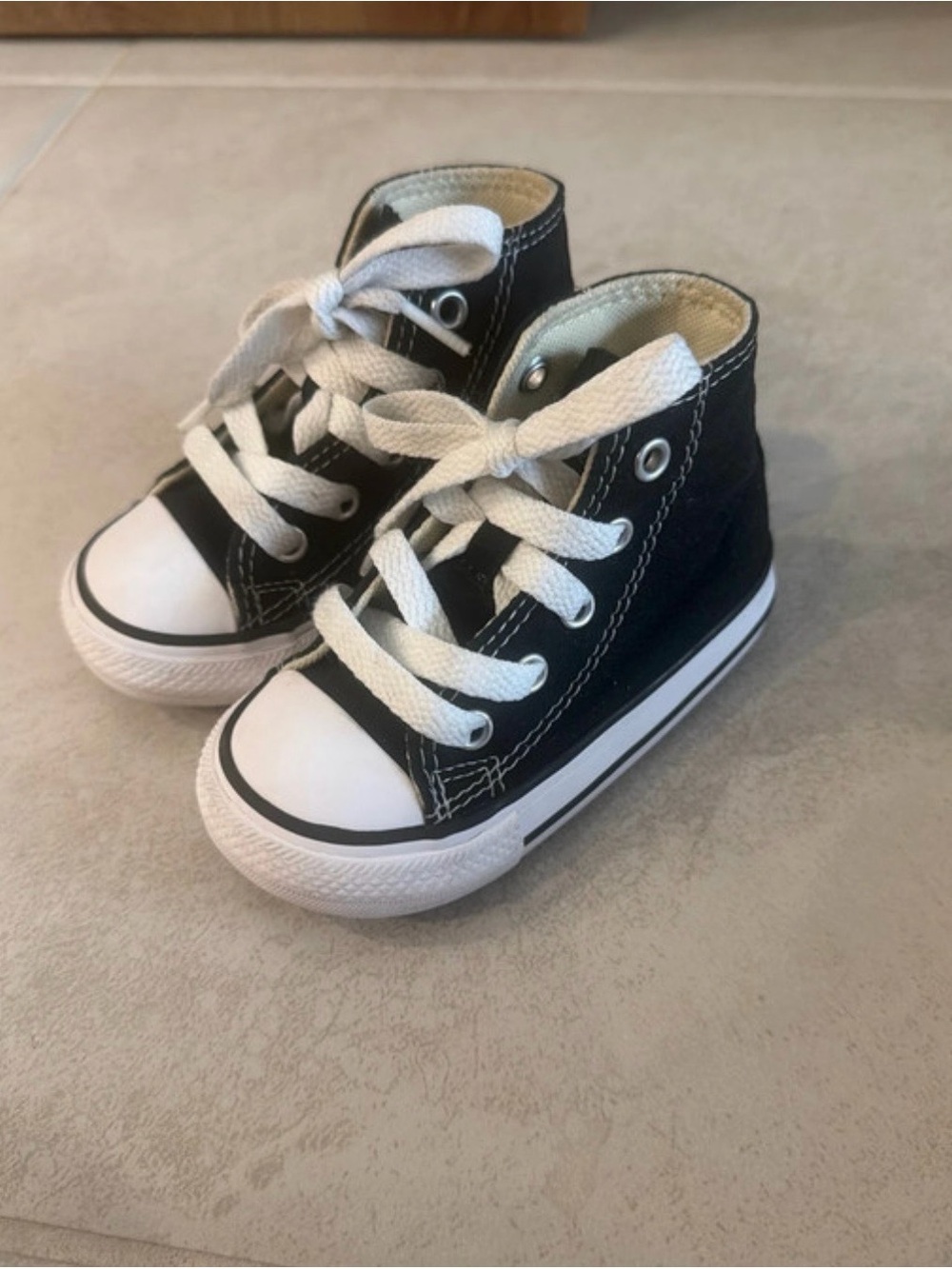 Converse Black High-Top Baby Sneakers with White Accents